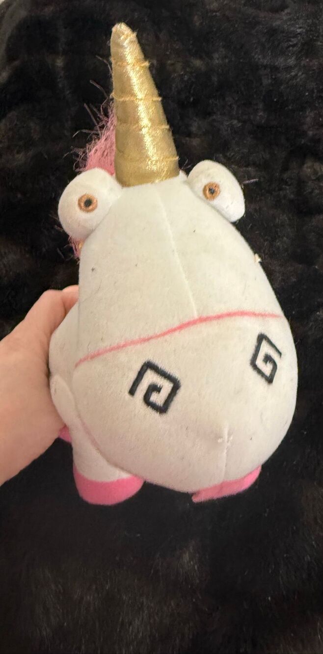 Despicable Me 2 12" Unicorn Plush stuffed animal gold horn